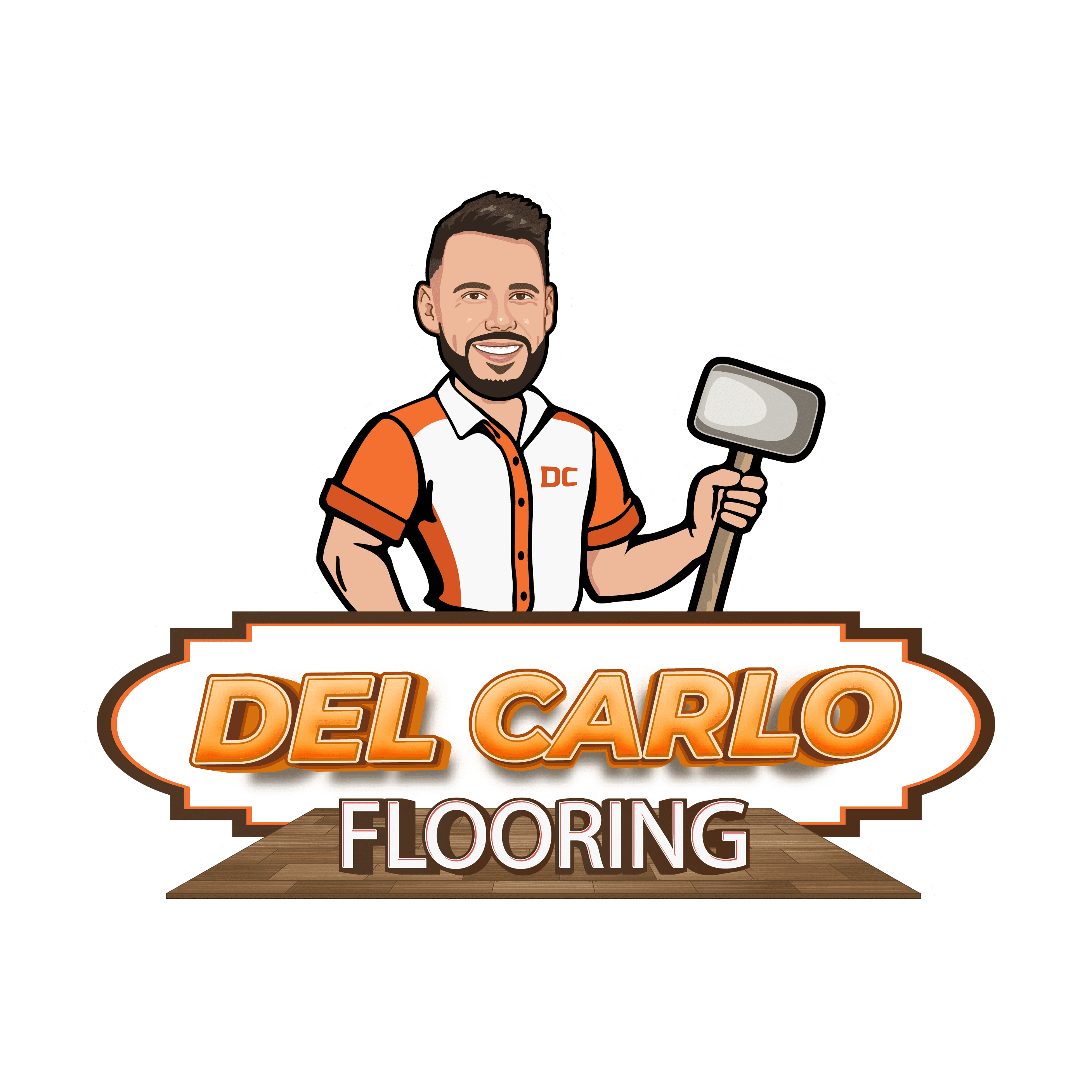 Logo Del Carlo B Fundo Transparente Professional Flooring Contractor in Richmond, VA